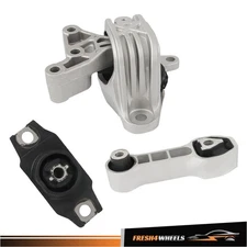 For Fiat 500 1.4L 2013 3PCS Engine Motor & Transmission Mount Set 9893 9895 9876