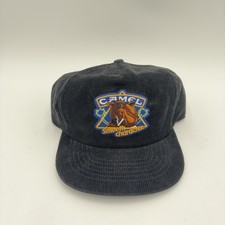 Vintage Joe Camel Corduroy Snapback Hat Cap Cigarette Smooth Character Promo 90s