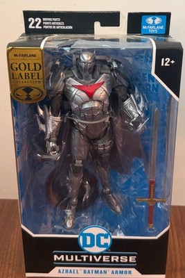 McFarlane DC Multiverse Azrael Batman Armor Silver Edition Gold Label New