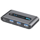 10 Gbit/S USB 3.2  USB C , 4-Port USB Switcher für PC Laptop Share Tastatur3351
