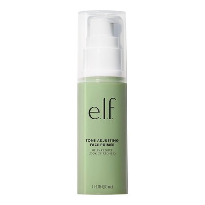e.l.f. Tone Adjusting Face Primer, Makeup Primer For Neutralizing Uneven Skin To