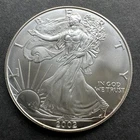 2002 USA American Eagle Bullion $1 Liberty Dollar 1oz Troy 999 Fine Silver Coin
