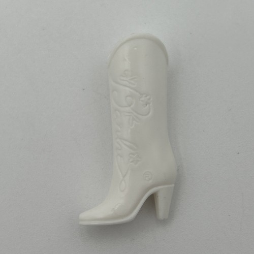 Bonitas botas vaqueras occidentales blancas vintage muñeca Barbie años 80 - Imagen 5 de 6