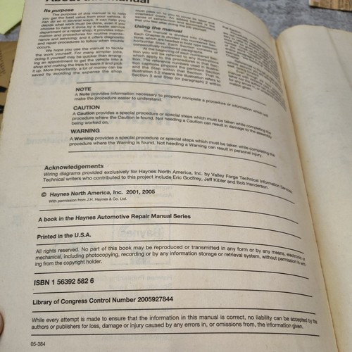 Honda Civic 96-00 CR-V 97-01 Acura Integra 94-00 Haynes Auto Repair Manual 42025 - Picture 3 of 4