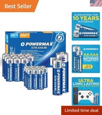 24-Count AA  AAA Alkaline Batteries - Ultra Long Lasting  10- Shelf Life