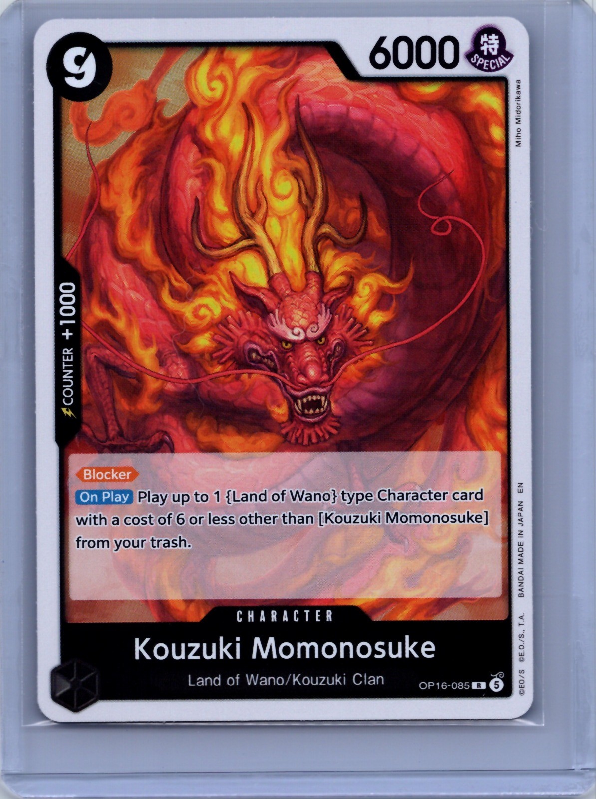 Kouzuki Momonosuke (085) Foil R The Time of Battle OP16-085 NM