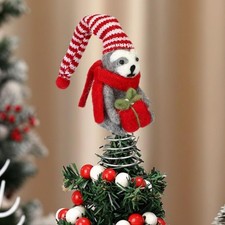1 Pcs Sloth Christmas Tree Topper Decoration Felt Christmas Tree Ornaments Cute