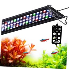 Full Spectrum Aquarium Light, 24/7 Custom Timer, Power-Off Memory, For 36-42in