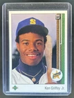 1989 Upper Deck Ken Griffey Jr. Rookie RC #1 Mariners Print Line Damage