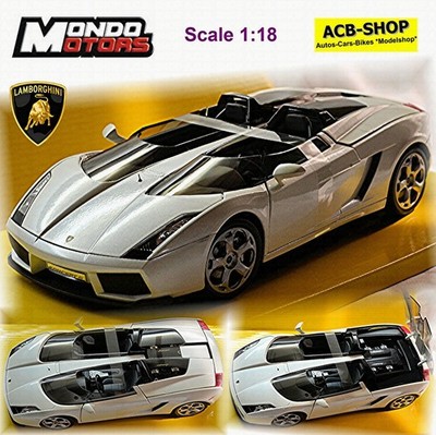Lamborghini Concept S Gallardo 5.0 L V10 Barchetta 1:18 Mondo Motors 150039