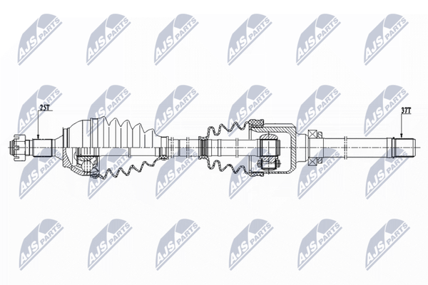 NTY NPW-CT-081 Antriebswelle Vorne Rechts FüR CitroËN DS Peugeot-image