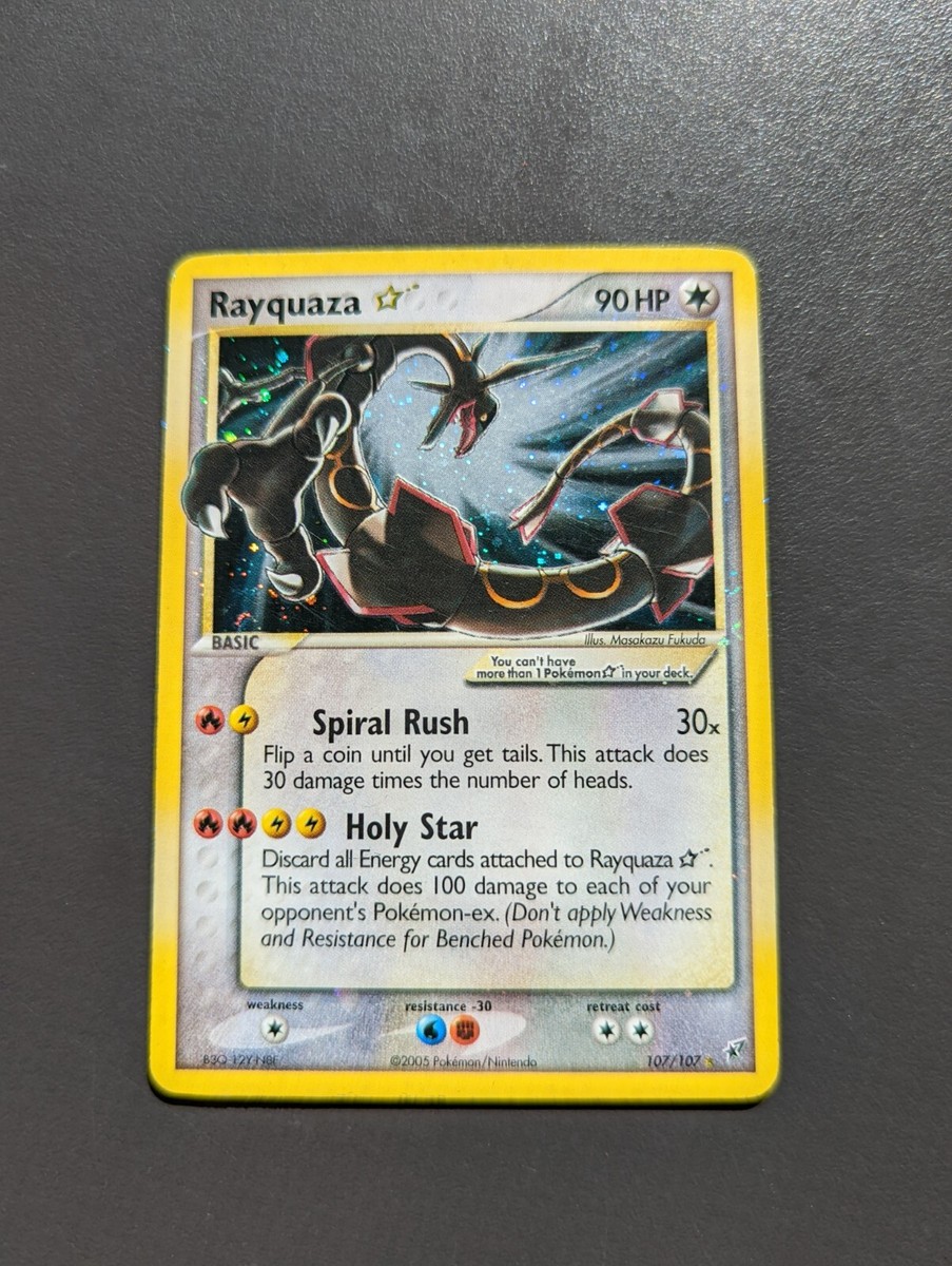 pokemon card, rayquaza star, near mint, shining star pokemon card, rayquaza star, near mint, shining star