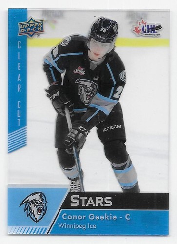 22/23 UPPER DECK CHL CLEAR CUT PARALLEL Hockey (#301-400) U-Pick From List - Picture 9 of 24