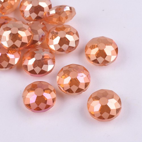 10pcs 14mm 18mm Matte Oblate Rondelle Faceted Crystal Glass Beads for Jewelry - Picture 18 of 20