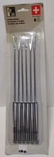 Swiss Design Fondue Forks Set of 6 Sealed Metal Handles Skewers Vintage