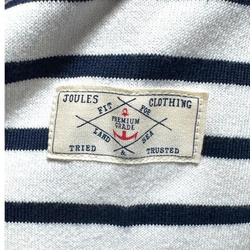 Neu mit Etikett Joules gestreiftes Langarmshirt weiß/blau Größe 4 - Bild 5 von 9