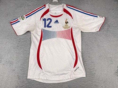 Soccer Jersey Men Large France 2006 World Cup Final Henry #12 Adidas Football