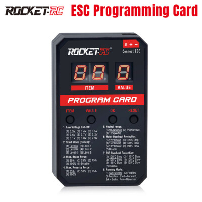 Surpass Hobby LED Program Card for 45A/60A/80A/120A/150A ESC Speed Controller