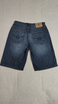 Rocawear Denim Jean Shorts Distressed Wide Y2K Men's 32 #644
