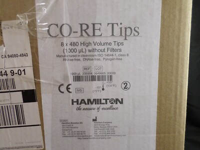 HAMILTON Black 1000µL Polypropylene Conductive Pipette Tips 235904
