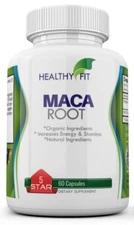 Pure Organic MACA ROOT 1200 MG capsules ( lepidum mayenil ) from Peru Organic
