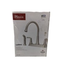 Pfister Ladera 2-Handle Standard Kitchen Faucet w/Side Sprayer Stainless Steel