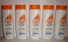 (5) ARM & HAMMER ESSENTIAL BABY BODY WASH & SHAMPOO FRAGRANCE FREE 12 FL OZ EACH