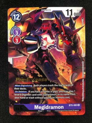 Digimon BT5-083 R Megidramon Battle of Omni Pre-Release | eBay