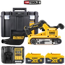 DeWalt DCW220NT 18V XR Brushless Belt Sander + 2 x 5Ah Batteries, Charger & Case