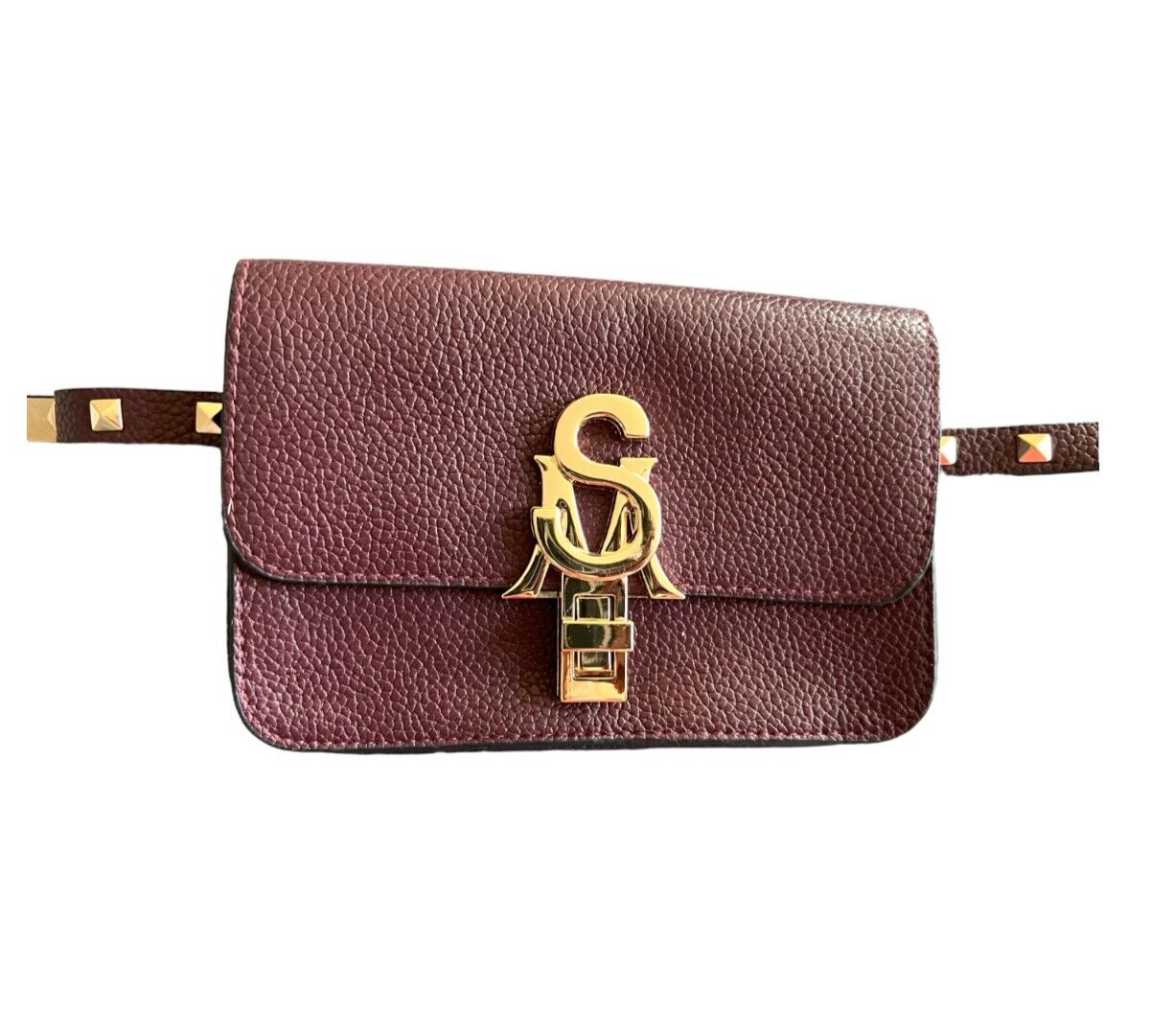 Steve Madden Burgundy Faux Leather Fanny Belt Bag New Without Tag