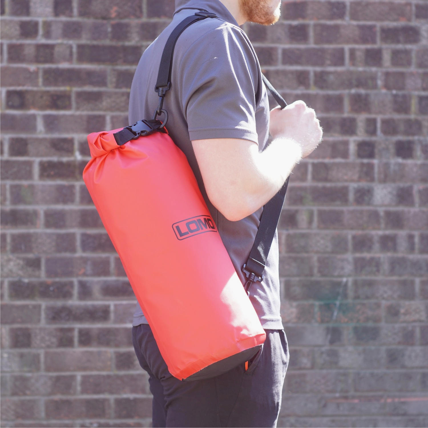 Lomo 12L Drybags - Red heavy duty with shoulder strap
