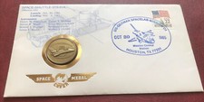 Numisbrief SPACE - SHUTTLE - STS - 61A Nr.0856 mit SPACE MEDAL + MiNr. 1738 USA
