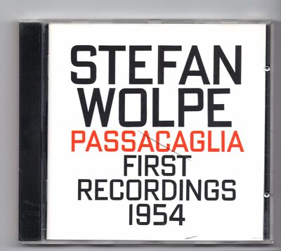 (JF276) Stefan Wolpe, Passacaglia: First Recordings 1954 - 1996 CD