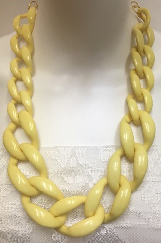Big Large Chunky Thick Yellow Resin 