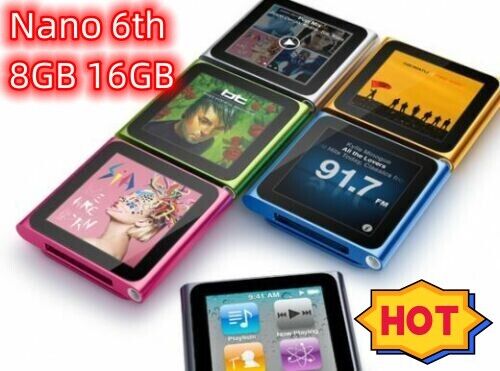 Apple iPod Nano 6th Generation 8, 16 GB - Refurbished, all Apple iPod Nano 6th Generation 8, 16 GB - Refurbished, all
