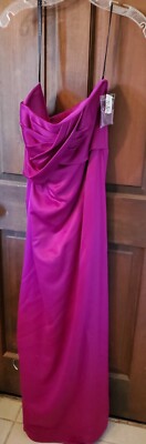 After Six Magenta Long Gown Prom Dress Size 10