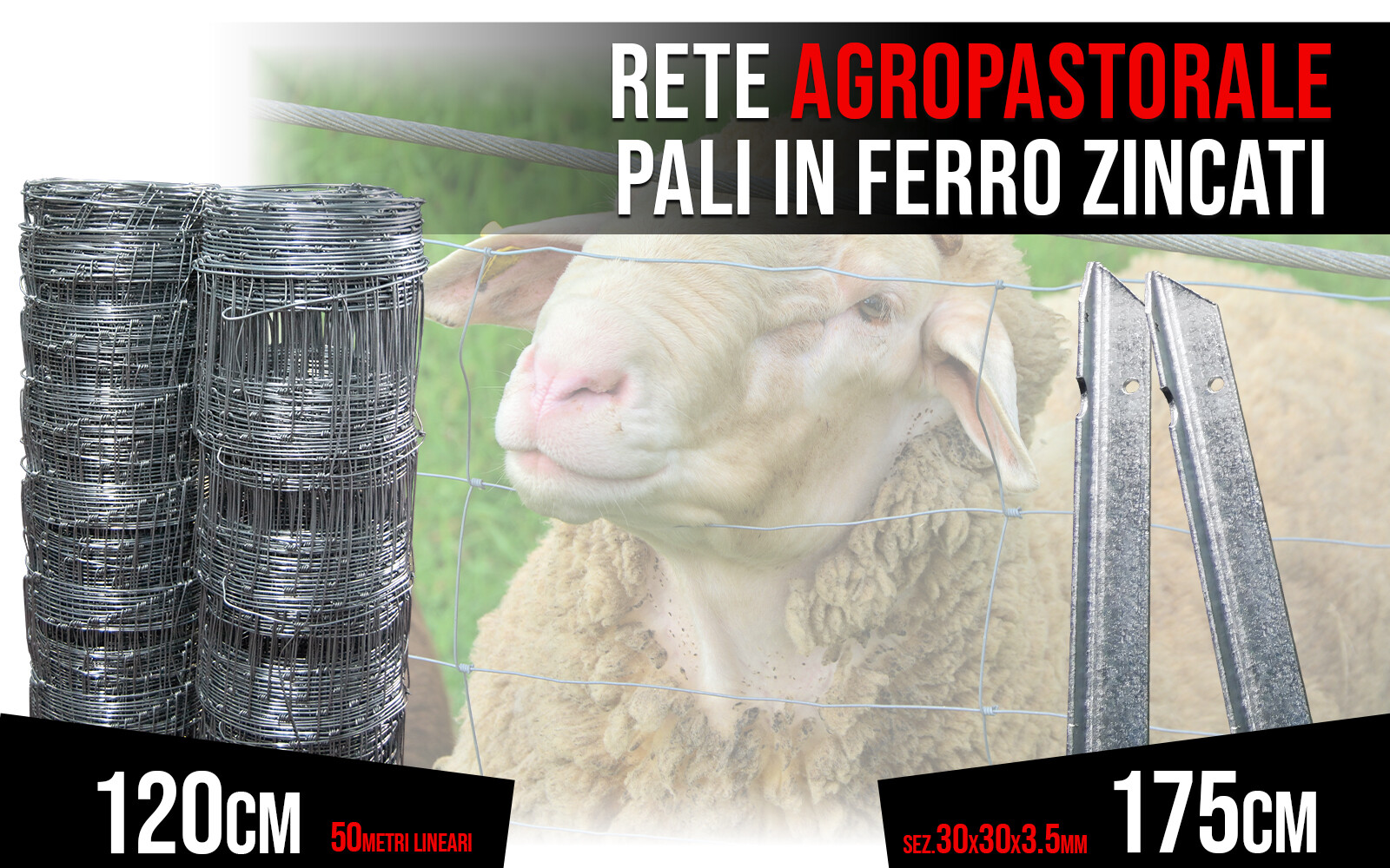 Paletti Per Recinzione Plastificati Altezza 225CM - Foto 3