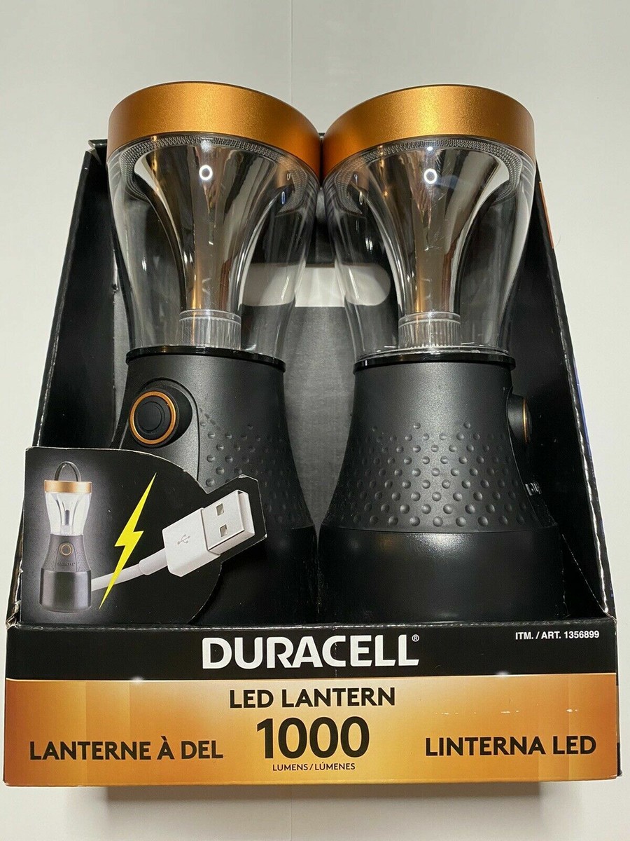 Duracell 1000 Lumen LED Lantern 2 PACK Home Backyard CAMPING
