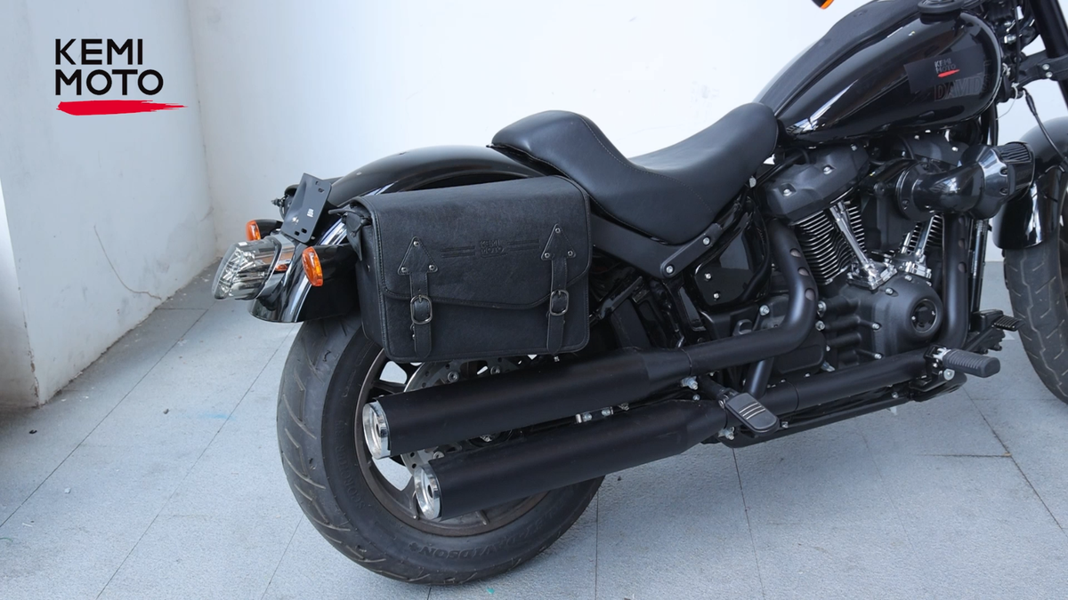 24L Motorcycle Saddle Bags Luggage Bags for Sportster Softail Dyna