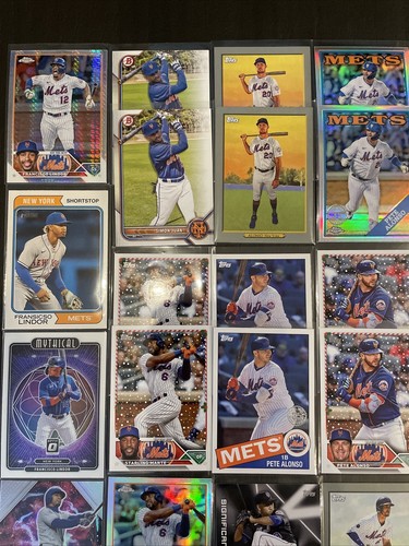 2018-2024 NEW YORK METS LOT (66) Parallels Inserts Refractors Color #'d - Picture 2 of 9