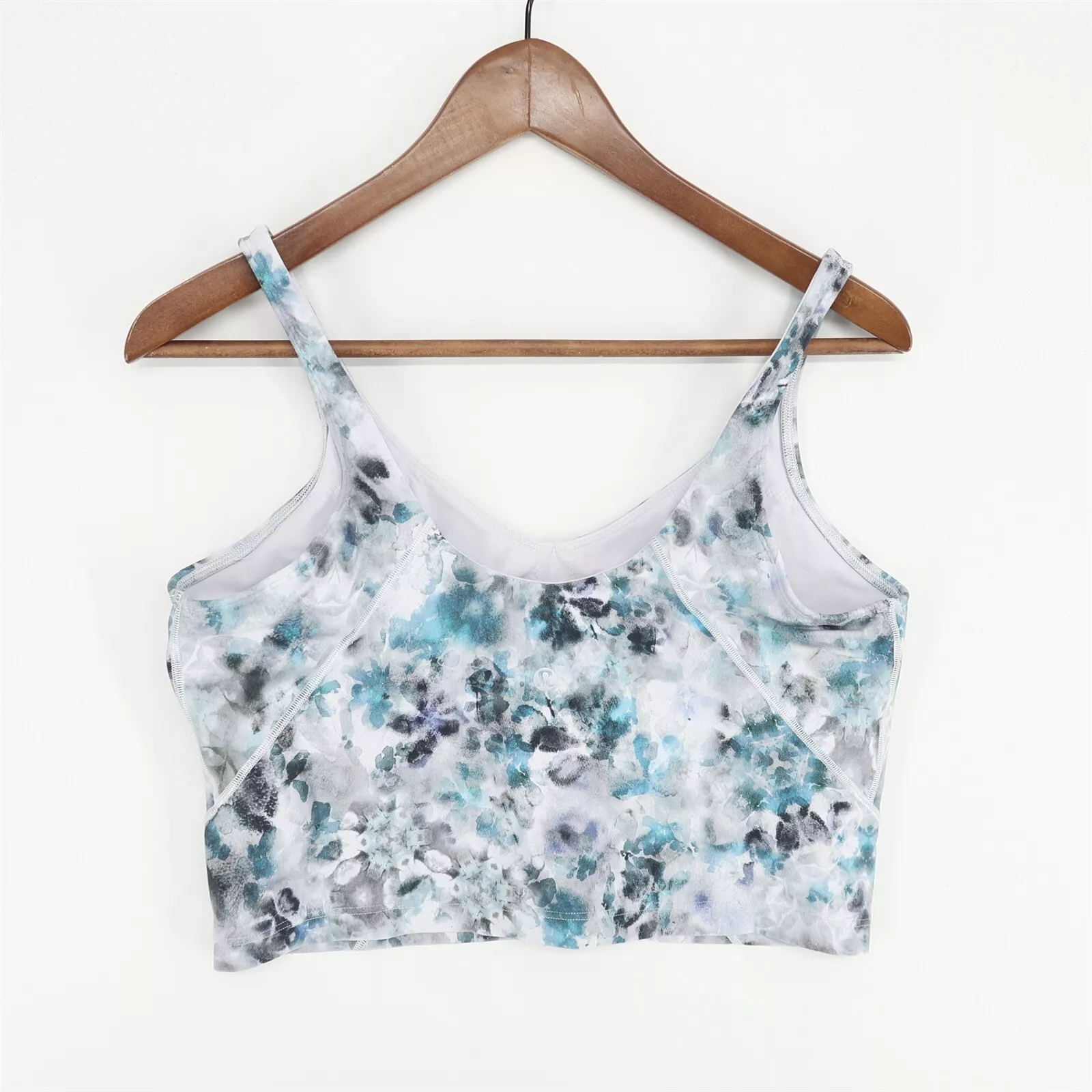 lululemon align kaleidofloral built in bra nulu no inserts tank-top