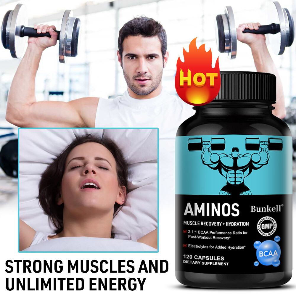 BCAA 5000mg, Aminoácidos de Cadena Ramificada, Construcción Muscular, Resistencia