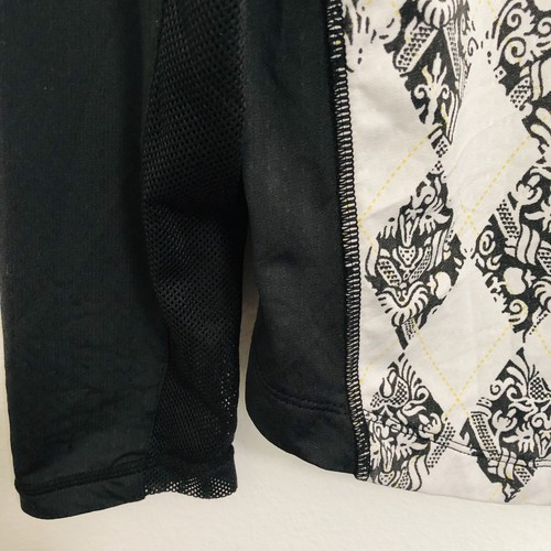 San Soleil Size Medium UPF 50 White Black Long Sleeve Golf 1/4 zip Tennis Shirt - Picture 9 of 9