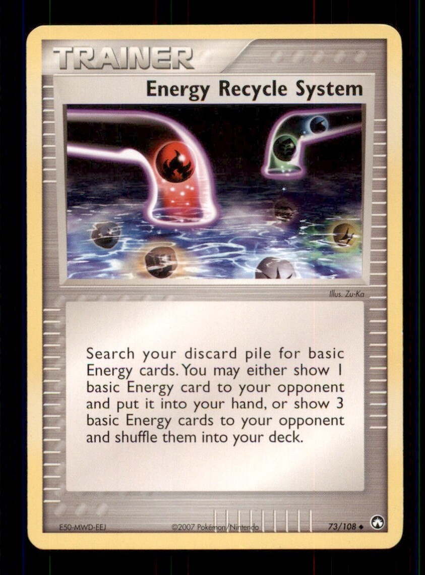 2X Pokemon Card Energy Recycle System (EX Power Keepers) 73/108 PLAYED Non-Holo!