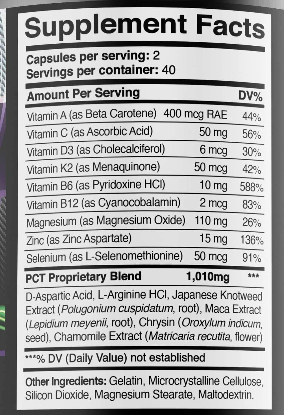PCT XTREME Advanced Formula Dietary Supplement Post Cycle Support 80 ...