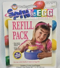 Dudley's Spin An Egg Easter Coloring Refill Vintage 1995