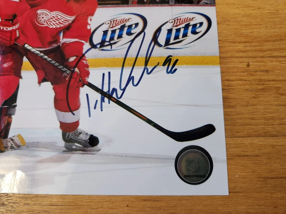 Detroit Red Wings 8 x 10 Photo Autographed Tomas Holmstrom The Goalie's Den COA - Image 3 of 4