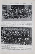 1900 Burenkrieg Druck Offiziere 1st Kings Own Scottish Borderers Unteroffiziere
