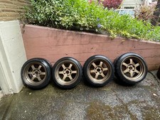 4 Volk Te37v 16x9 Wheels - Bronze - 5x114.3 Aggressive Offset