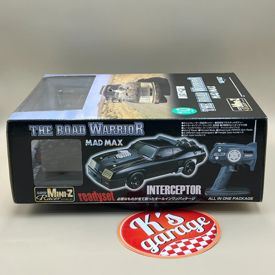 Kyosho Aoshima MINI-Z The Road Warrior Interceptor MAD MAX SKYNET readyset - Image 4 of 4